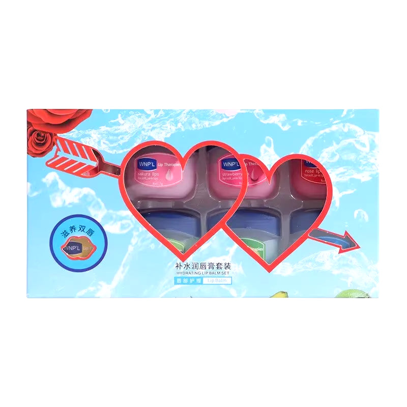 4/6/8Pcs Moisturizing Lip Balm Set Whitening Moisturizing Base Natural Plant Base Moisturizing Crack Lip Care Jelly Moisturizer