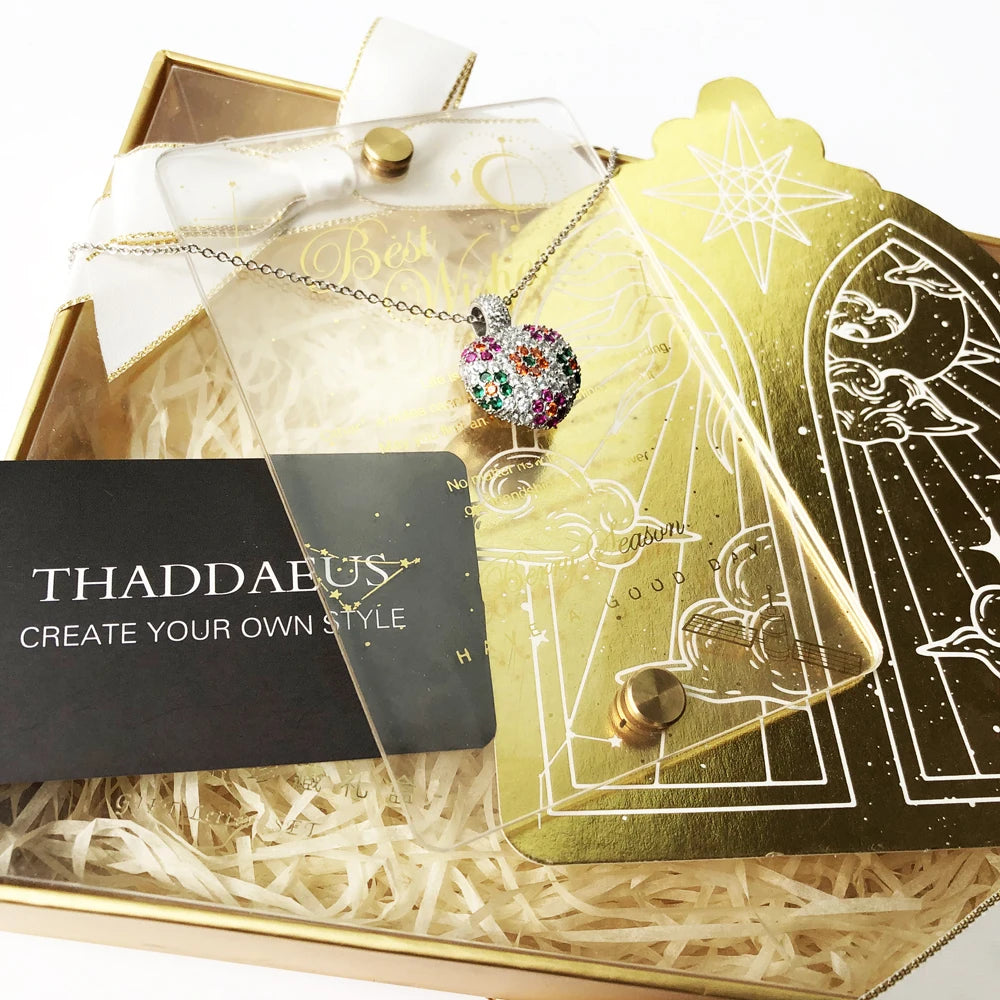 Necklace Heart Colorful Flower Summer Brand New Romantic Fine Jewelry Europe 925 Sterling Silver Gift for Women