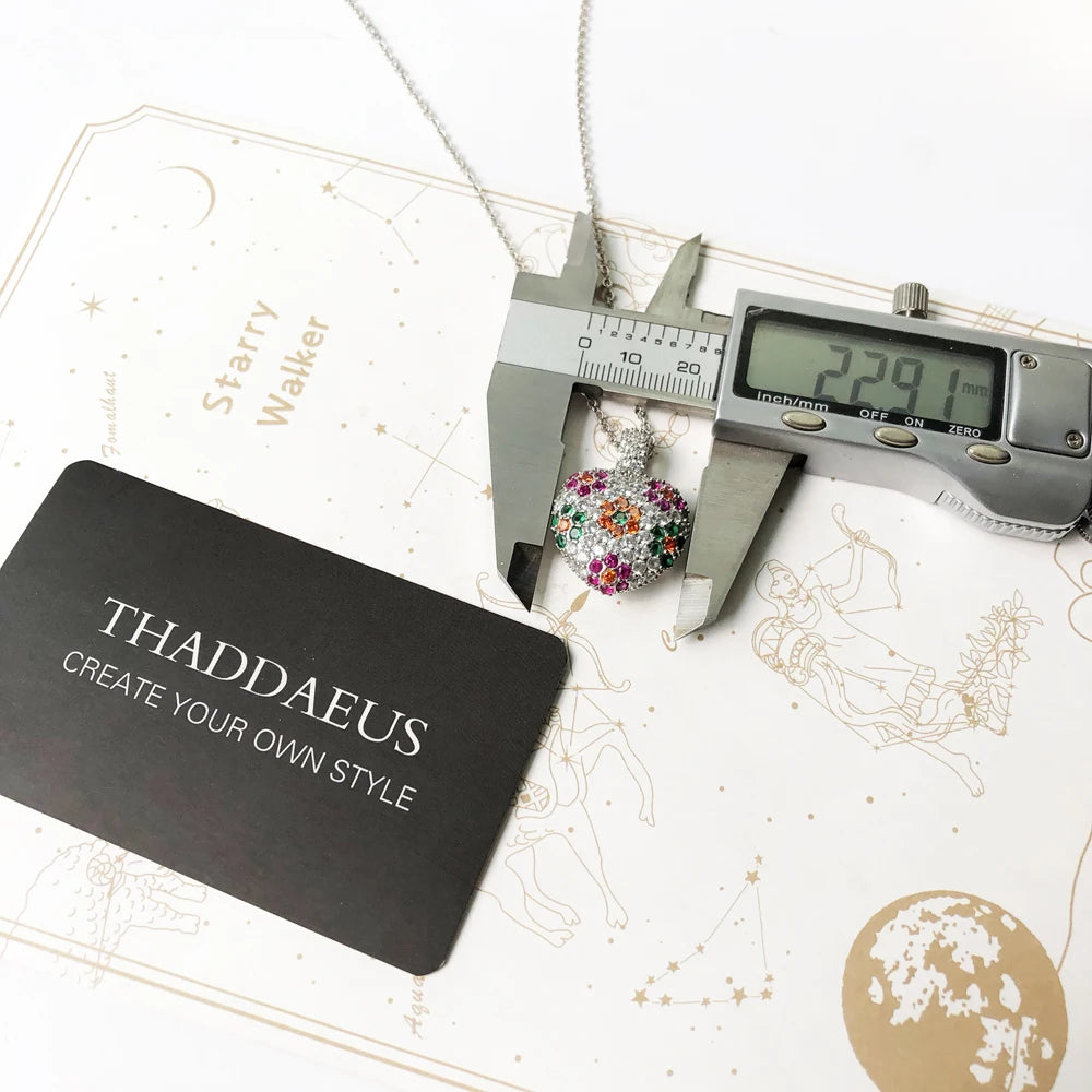 Necklace Heart Colorful Flower Summer Brand New Romantic Fine Jewelry Europe 925 Sterling Silver Gift for Women