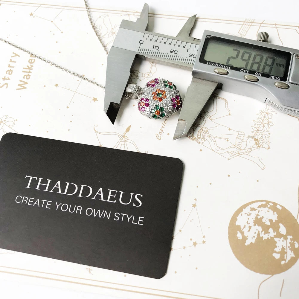 Necklace Heart Colorful Flower Summer Brand New Romantic Fine Jewelry Europe 925 Sterling Silver Gift for Women