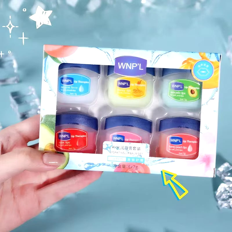 4/6/8Pcs Moisturizing Lip Balm Set Whitening Moisturizing Base Natural Plant Base Moisturizing Crack Lip Care Jelly Moisturizer